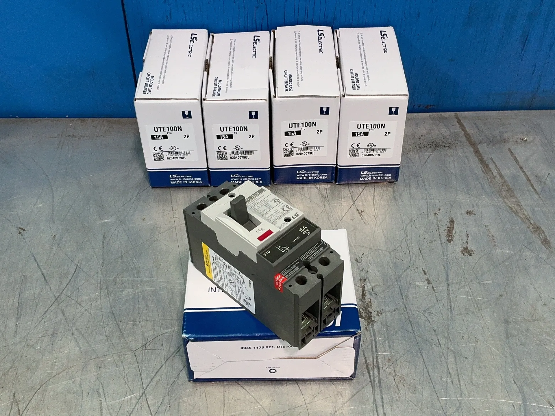 15 Amps, Leroy Somer Electric #02040079UL, UTE100N molded case circuit breakers, 240/480/600 Volts, LOT of 5 - Image 5