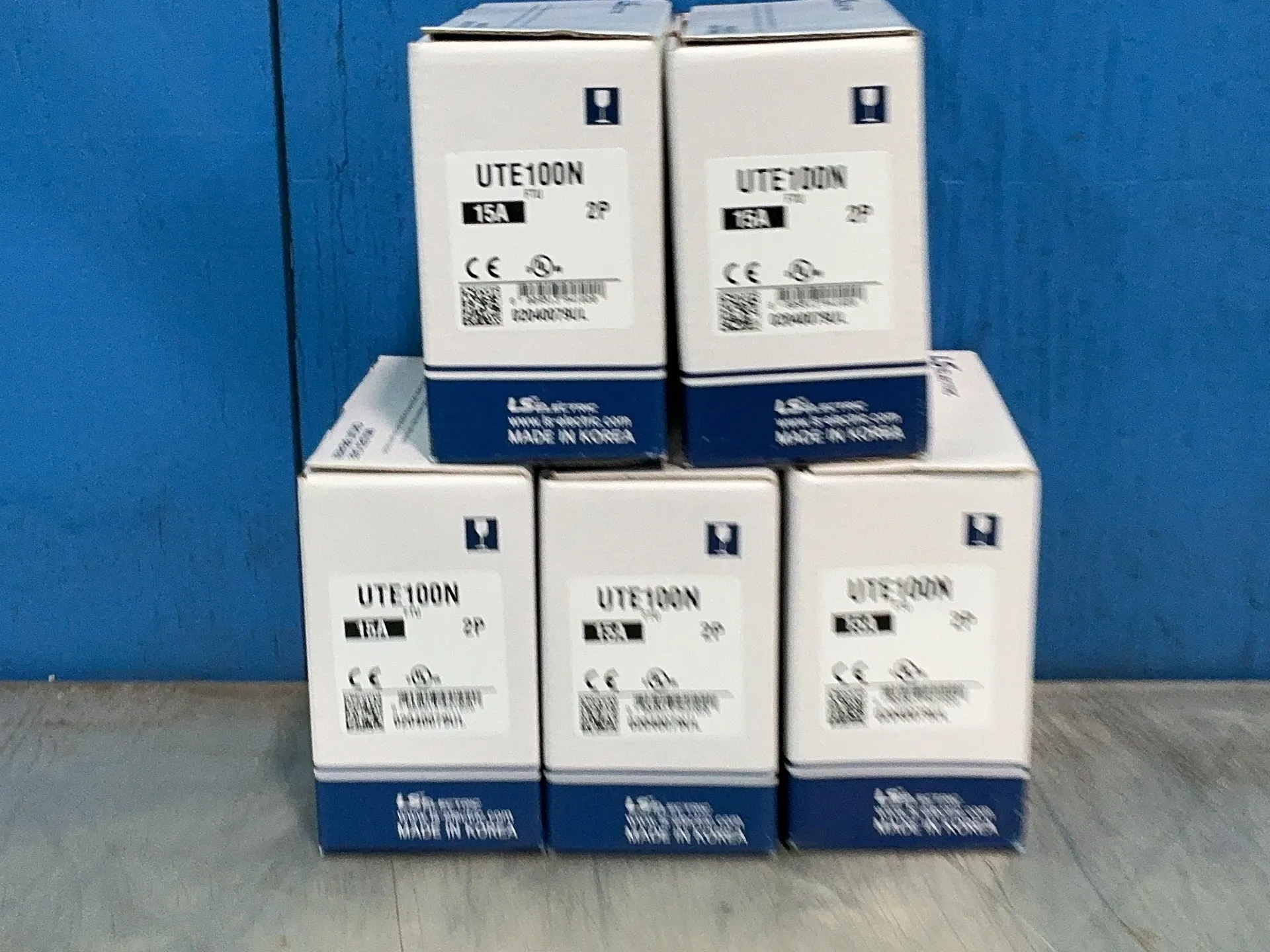 15 Amps, Leroy Somer Electric #02040079UL, UTE100N molded case circuit breakers, 240/480/600 Volts, LOT of 5 - Image 6