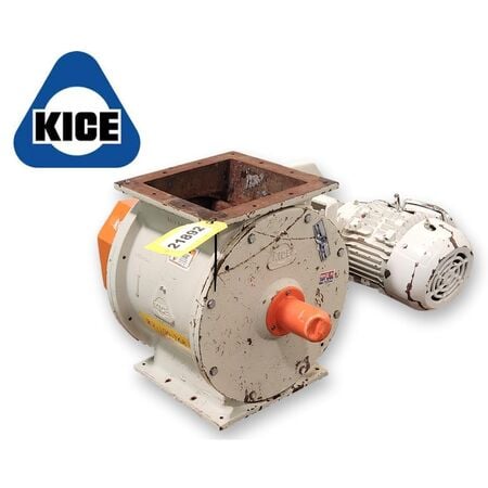 10" Kice Industries #VJOT14X10X10, rotary airlock valve, cast iron, 8 vane, 0.67 cu.ft./rev., 14.7 RPM, 1 HP - Image 1