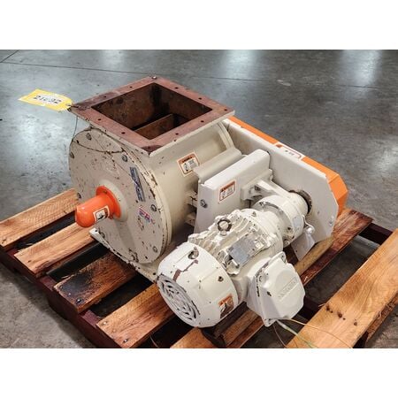 10" Kice Industries #VJOT14X10X10, rotary airlock valve, cast iron, 8 vane, 0.67 cu.ft./rev., 14.7 RPM, 1 HP - Image 2
