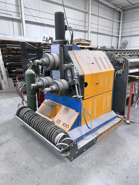 Ercolina #CE100H3-RLI, hydraulic 3-roll angle bending roll, 4" pipe, 4-1/2" tube, 3 driven rolls, 480 V., 3 - Image 2