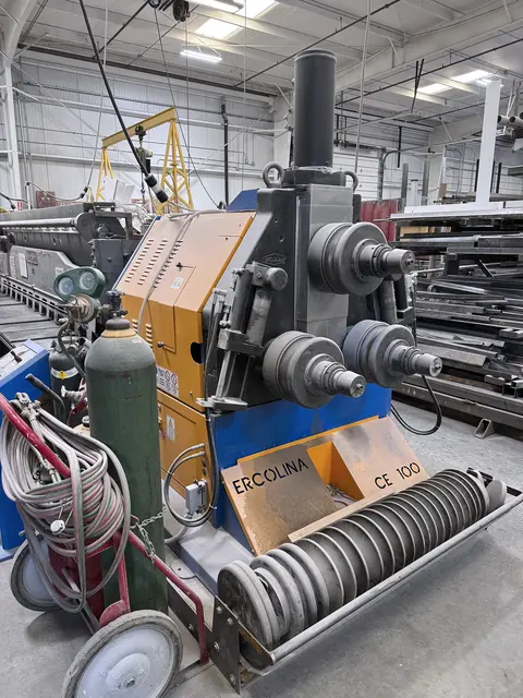 Ercolina #CE100H3-RLI, hydraulic 3-roll angle bending roll, 4" pipe, 4-1/2" tube, 3 driven rolls, 480 V., 3 - Image 3