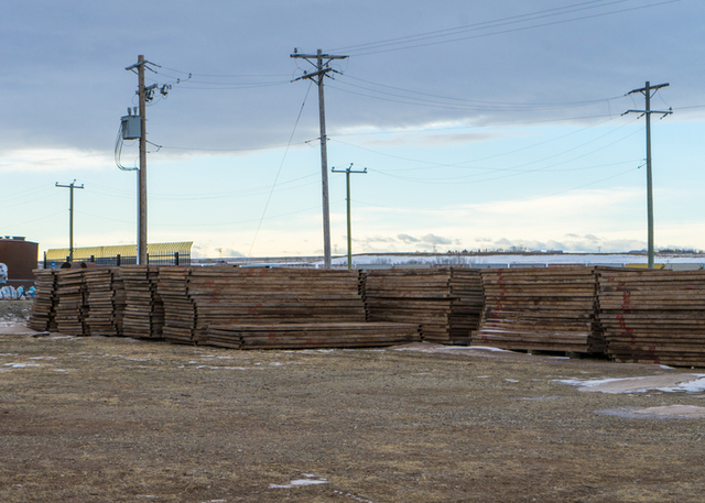 8' x 20' steel and wood rig matting - Image 2