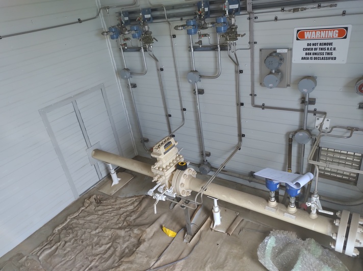Danieli, 4" 600# SR meter package, skidded, housed, sweet, 2006 - Image 8