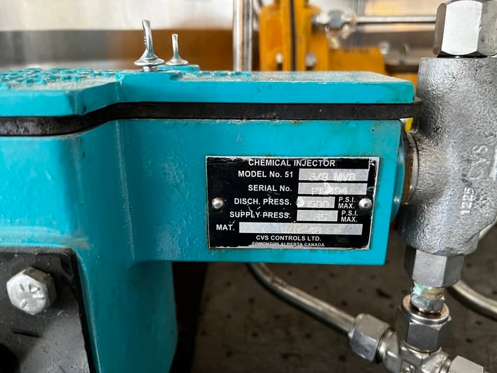 Danieli, 8" 600# meter package, 17' x 8' x 7' building, (3) chemical injection pumps, skidded, sour, 2020 - Image 5