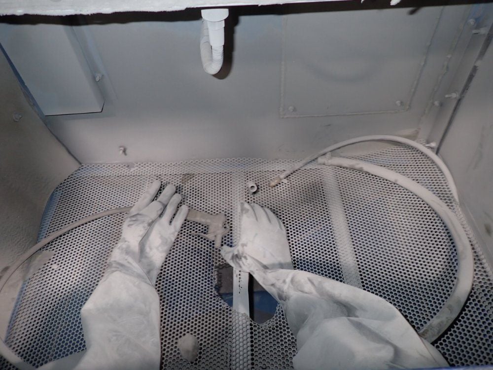 35" x 22" x 20" blast cabinets, 2-piece unit - Image 4