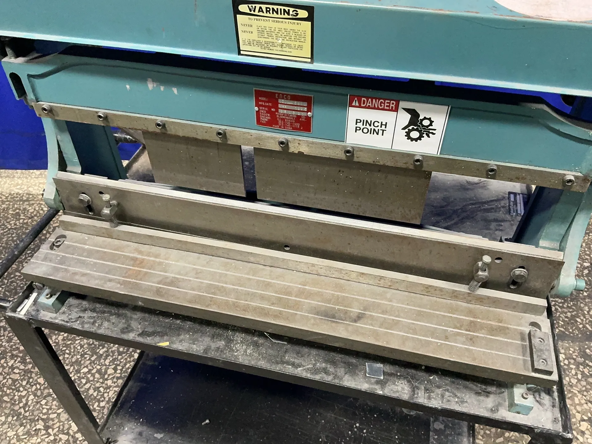 Enco #130-5610, 3 in 1 sheet metal machine, 32" capacity, 1995 - Image 6