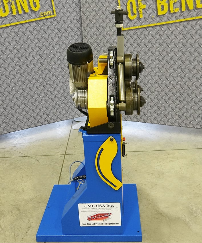1-1/2" x 1-1/2" x 1/4" Ercolina #CE35, Manual Angle Roll, 40mm roll shaft, 1-1/2" pipe, 2" tube, 220 V. - Image 3