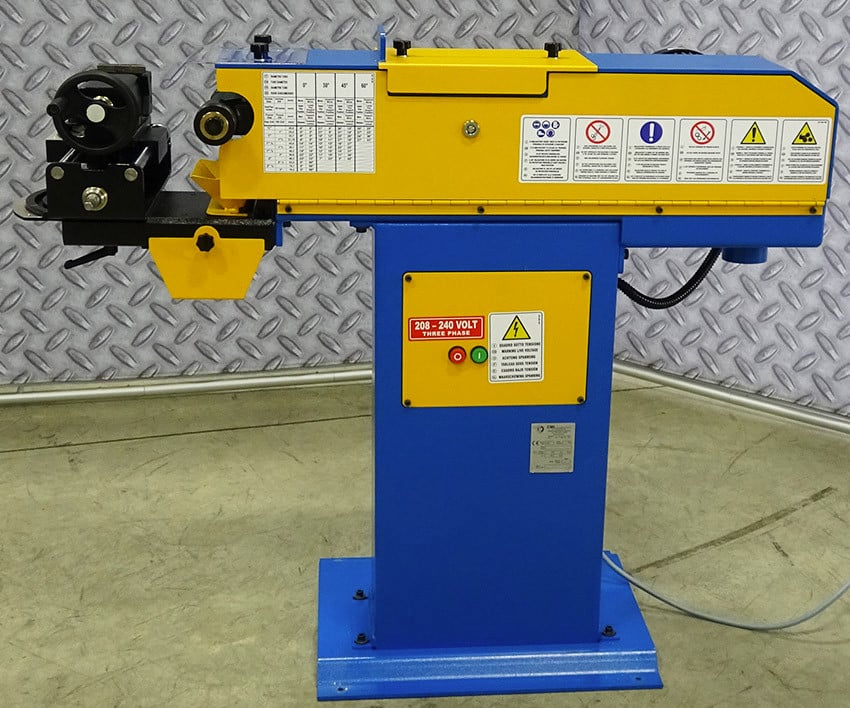 3" Ercolina #EN100, pipe & tube notcher grinder, variable angle grinding, 220-440 V., 3-phase, new - Image 2