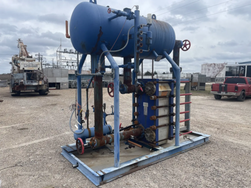 288 Ton, RVS #MPC-36, plate heat exchanger chiller package, R-717, 250 psig @ 300&deg;F MAWP, 11.8 cu.ft. surge - Image 1