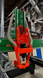 Frogmill #SFM-II, CNC Router, 60" x 120" table, 26" Z, 5.5 HP Perske spindle, 17,000 RPM, C-clamp hold down - Image 5