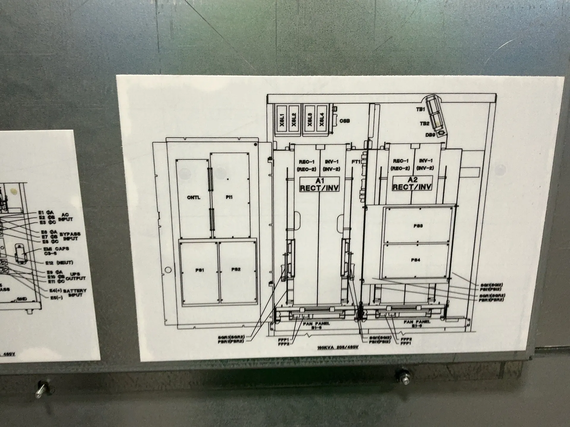 160.0 KVA Eaton #160, uninterruptible power supply, 144 KW, digital display, 480 Volts, 3 phase - Image 6