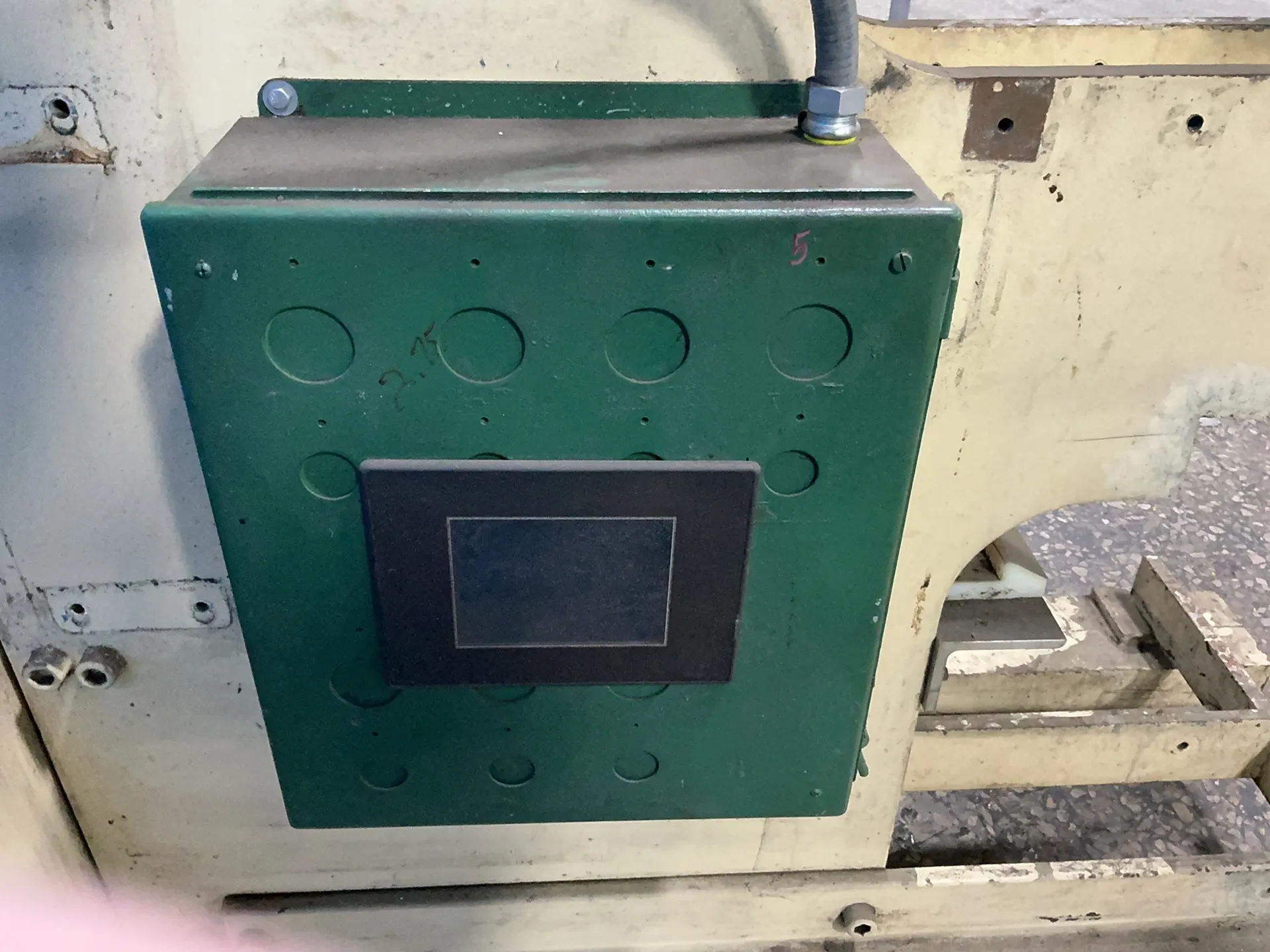 Acromark #830SP-10, hot stamp press, 3000 psi, 11 gallon portable air tank, digital displays, 480 V. - Image 5