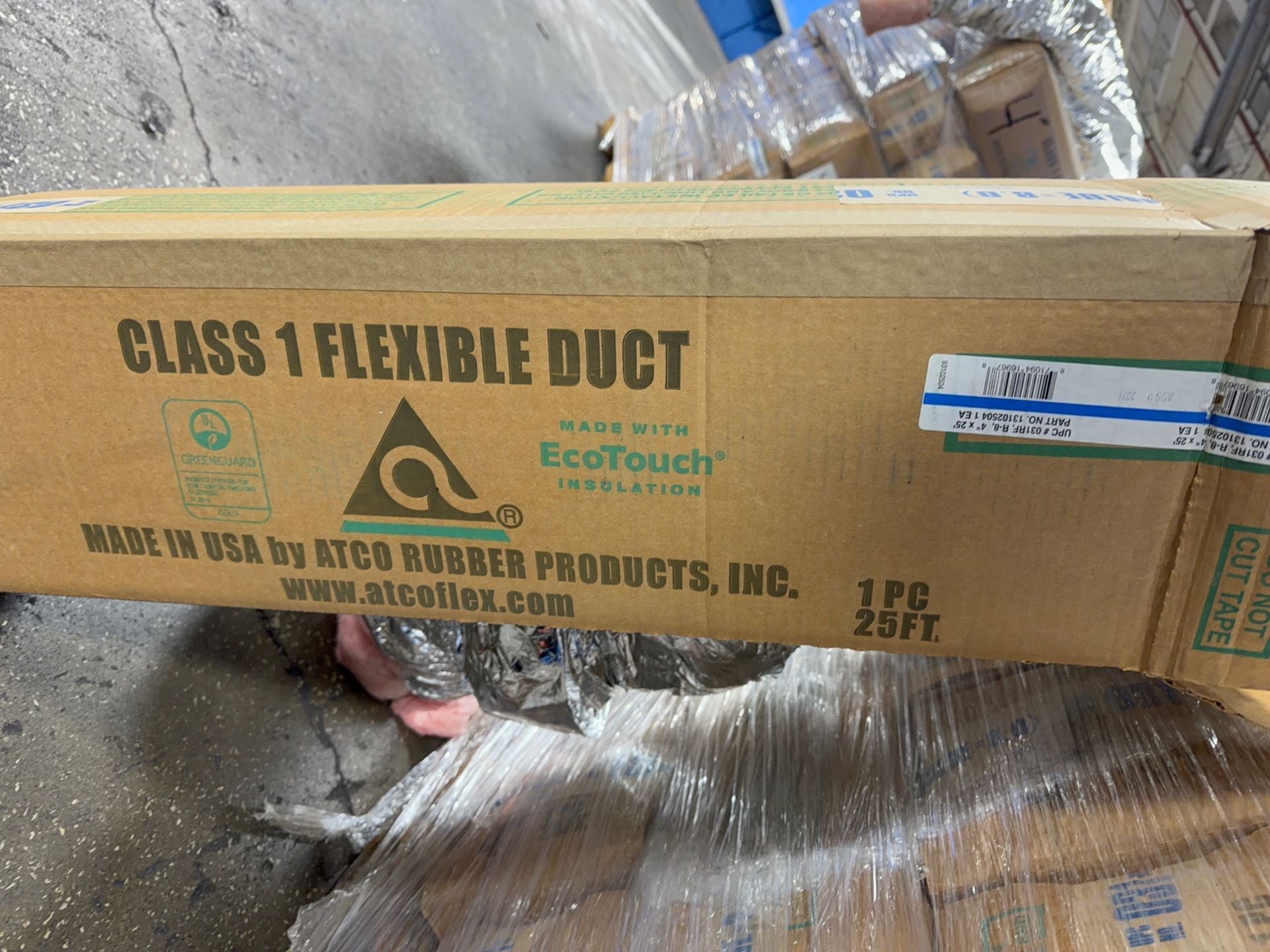 Atco Rubber Products #13102504, Flexible Ducting, 4" x 25', LOT of 35 - Image 4