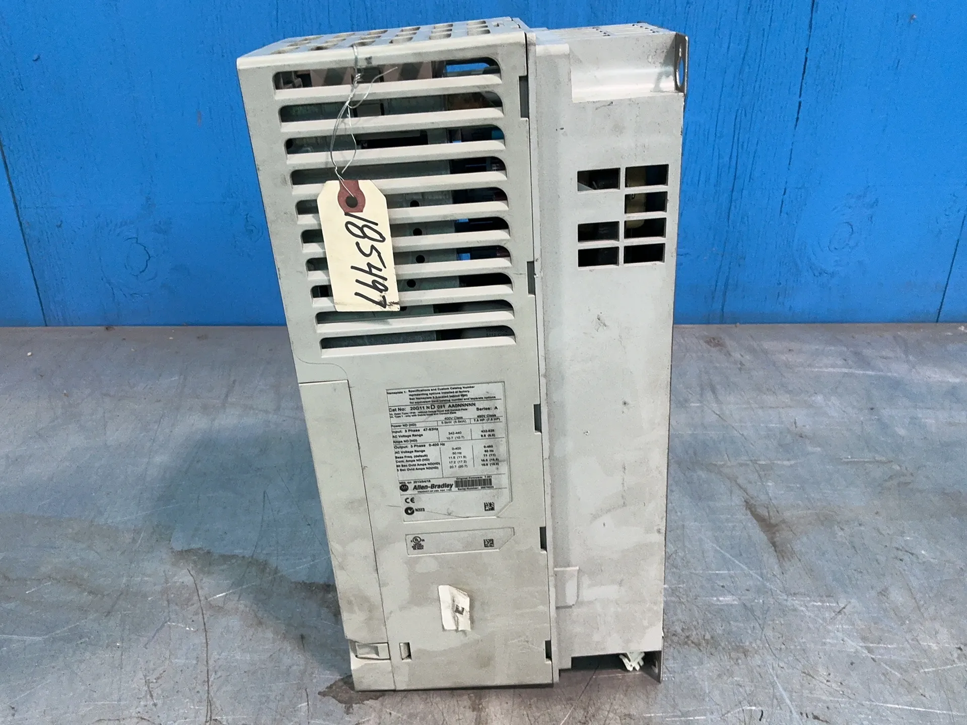 7.5 HP Allen-Bradley #20G11ND011AA0NNNNN, PowerFlex 755 Servo Drive, Series A, 9.5 Amps, 3 phase, 47-63 Hz - Image 4