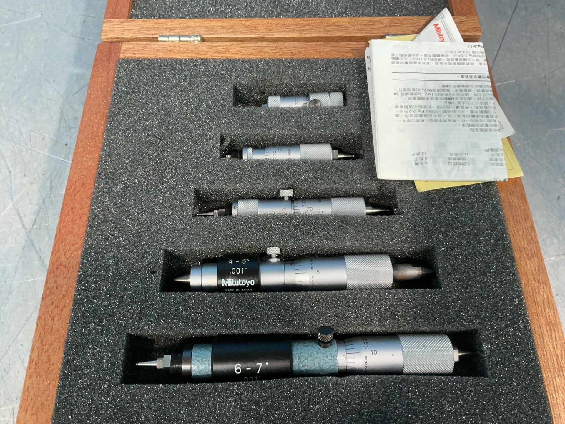 Mitutoyo, micrometer set, LOT of 5 - Image 4