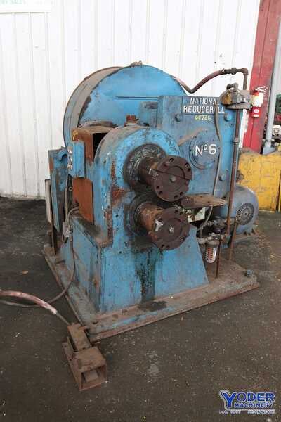 National #6, reducing roll, 3" stock diameter, 12" roll diameter, air clutch & brake, 25 HP, #68726 - Image 4