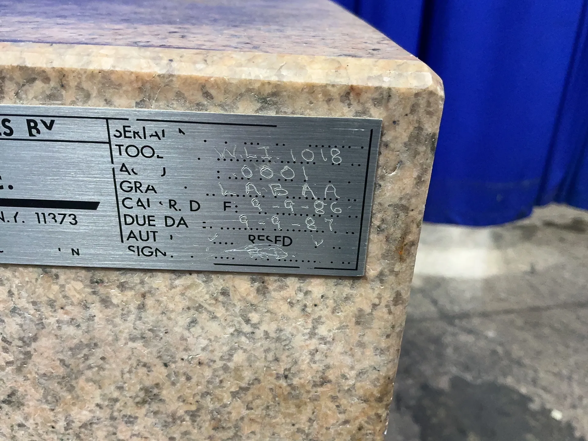 24" x 36" Starrett, pink granite surface plate - Image 4