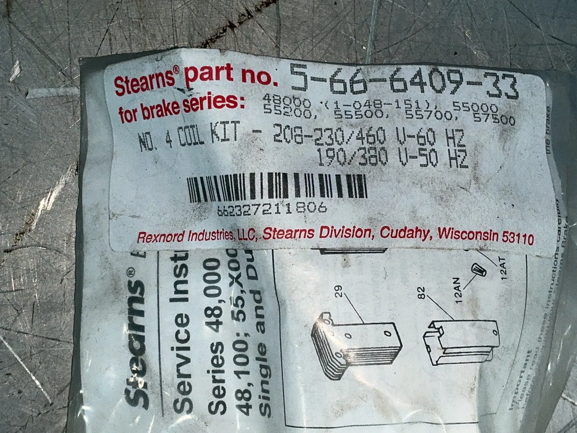 Stearns, brake coil kits, LOT of 7 - Image 4