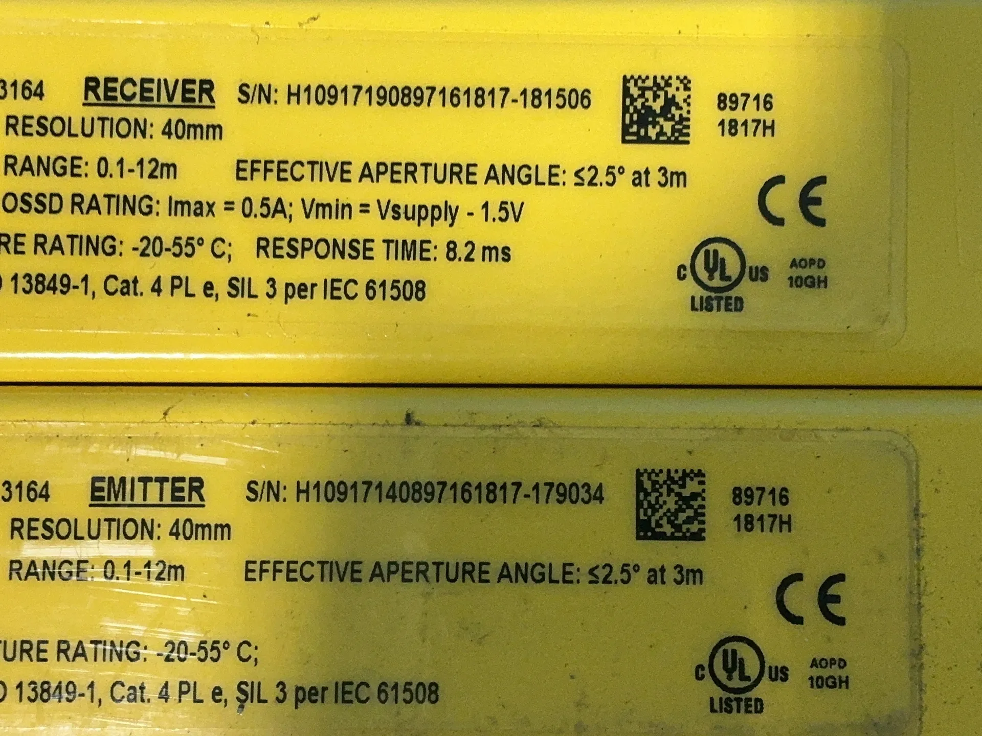 Banner #SLLP40-560-P88, safety light curtain kit, 24 VDC - Image 5