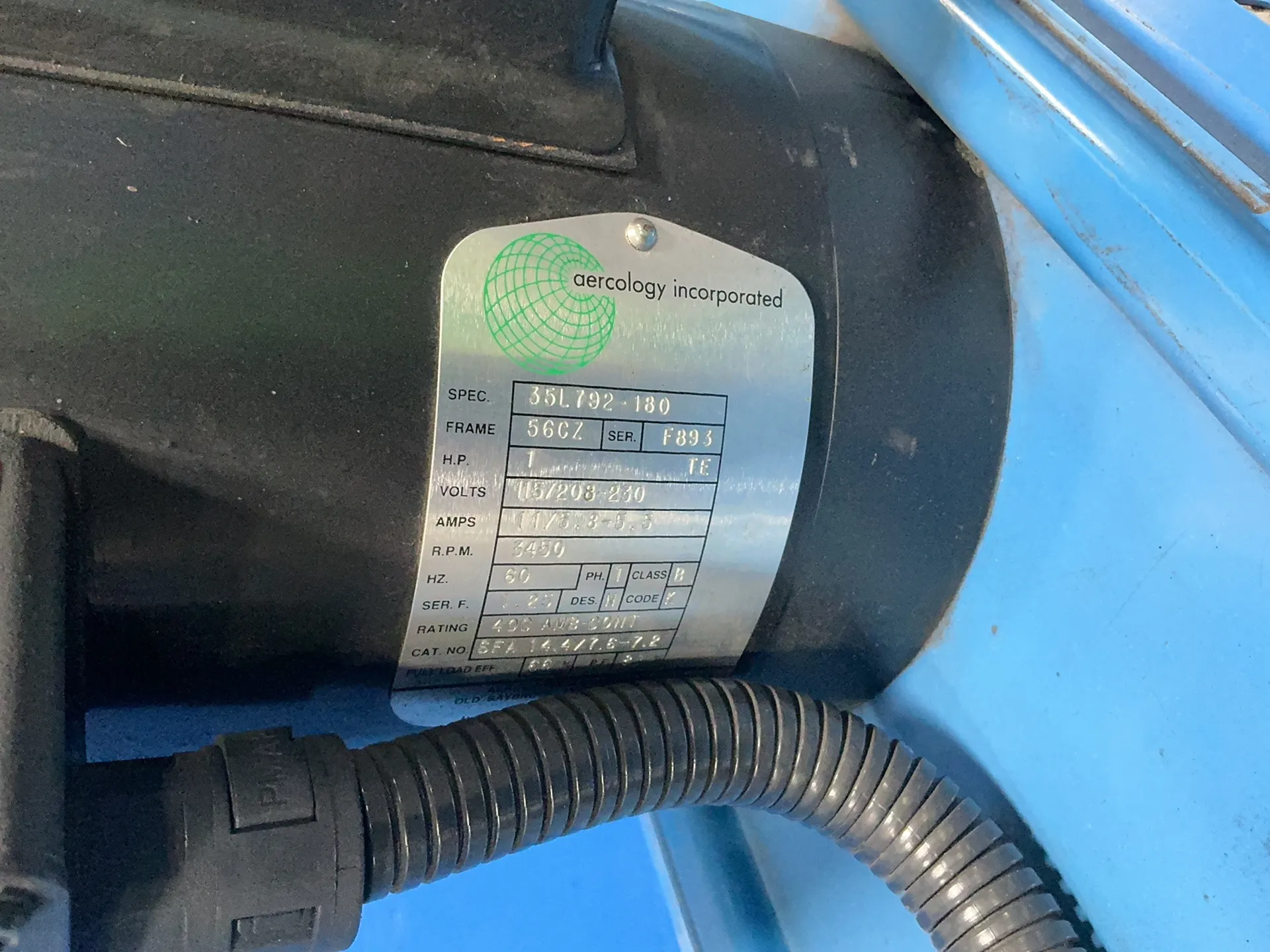 Aercology #WA-1000CP, Weld Air Portable Air Cleaner, 1 HP, 12 A, 120 V. - Image 3
