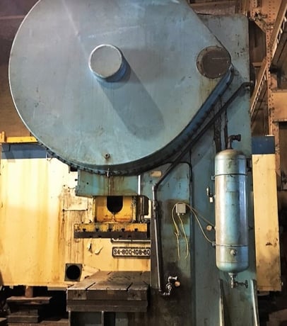 250 Ton, Verson #12F, 10" stroke, 62" x 36" bed area, 32" shut height, 5" slide adjustment, 40 SPM - Image 1