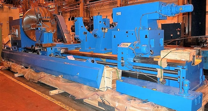 80" x 236" Tru-Turn, 64" SOCS, 315 RPM, 63" 4-Jaw chuck,inch/metric threading,new, #25249 - Image 1