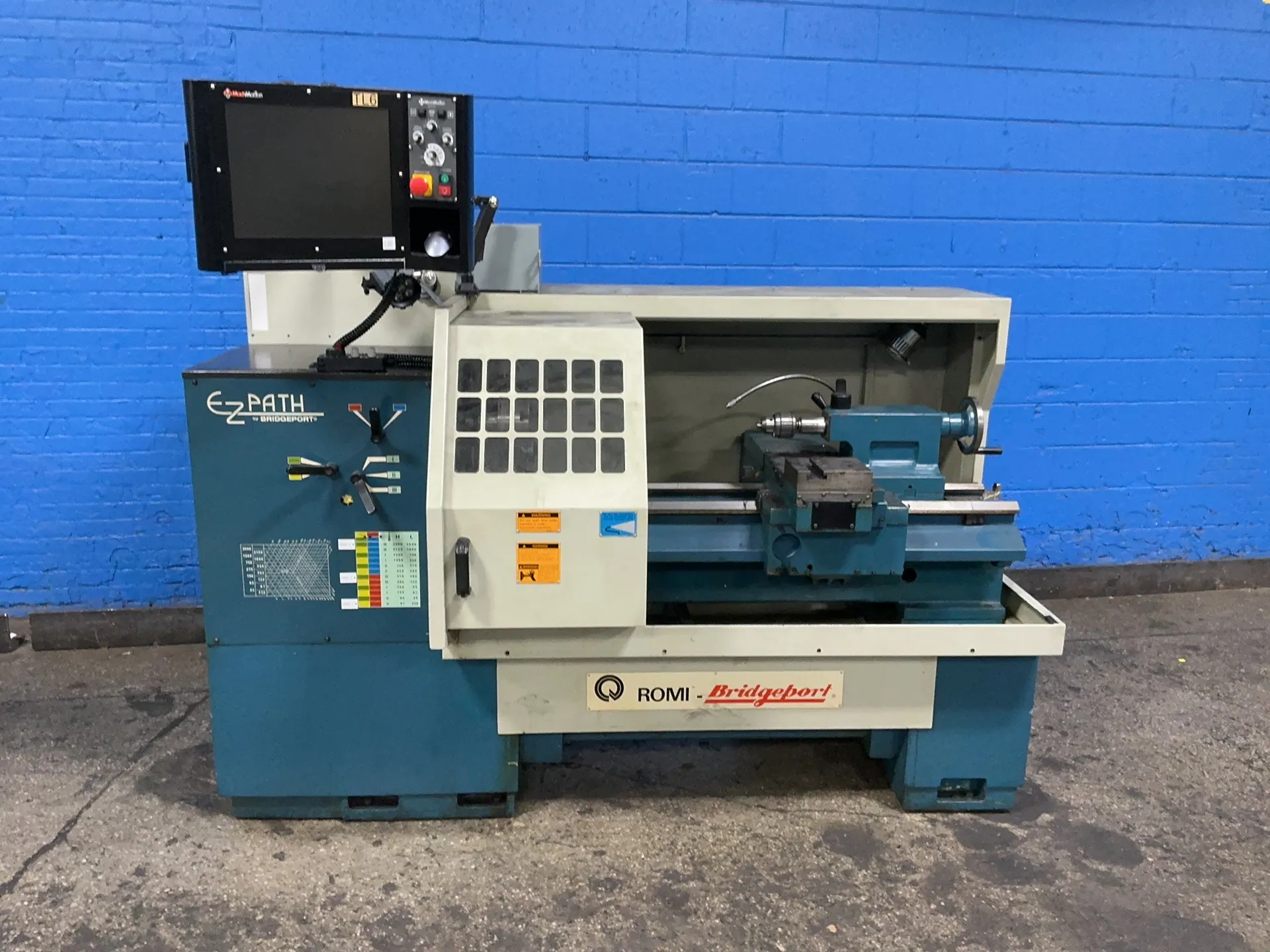 Bridgeport #EZ-PATH, CNC Lathe, 17" x 54", MachMotion X15-10-04 control, 9.75" 4-jaw chuck, 1.5" bore - Image 1