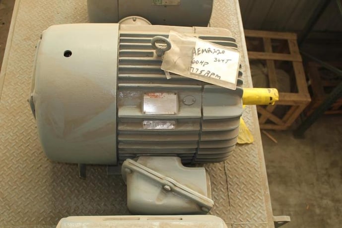 60 HP 1775 RPM General Electric Tri-Clad, Frame 364T, TEFC, 230/460 Volts - Image 1