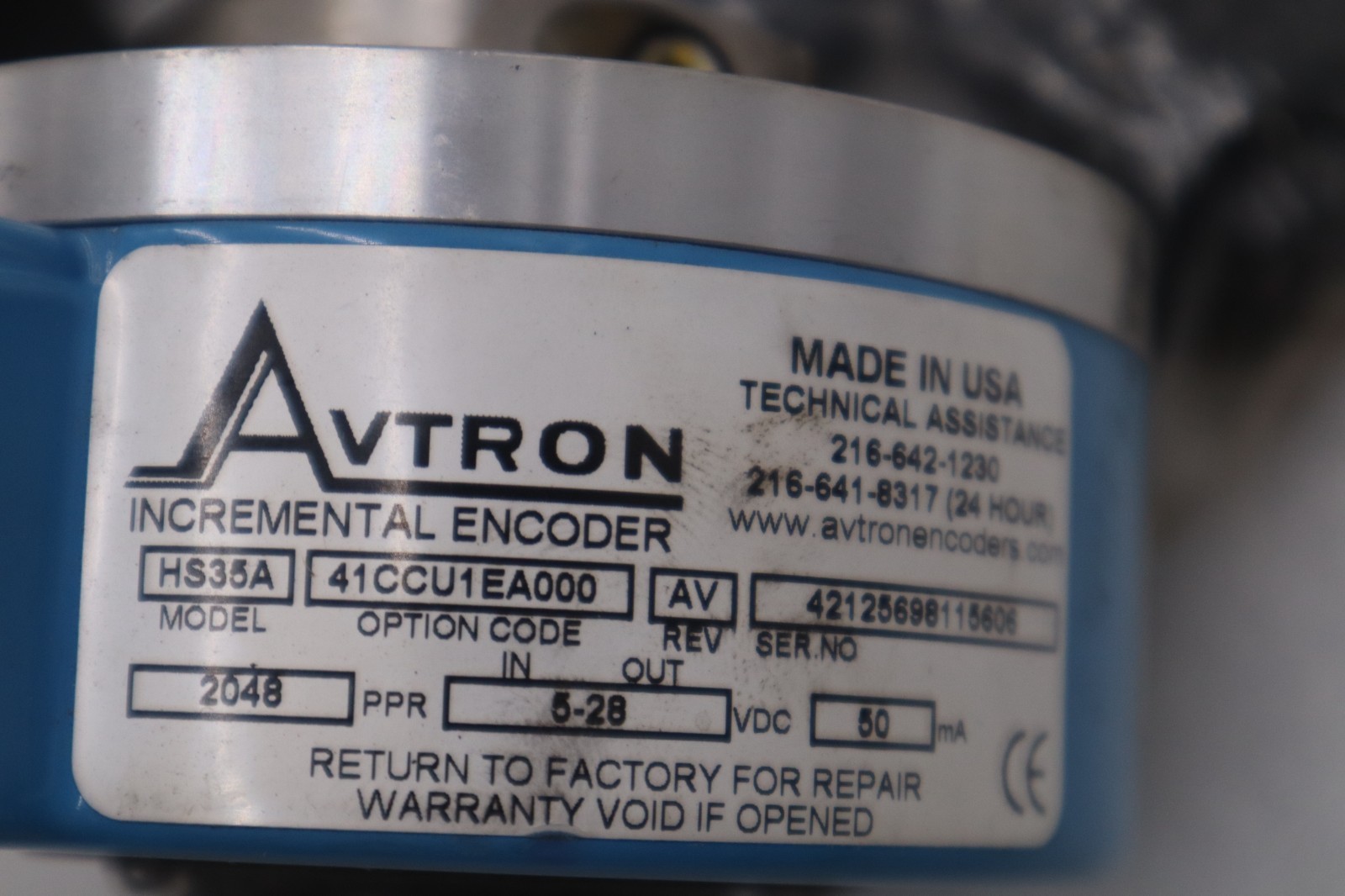 Avtron #HS35A, Incremental Encoder (2 available) - Image 4