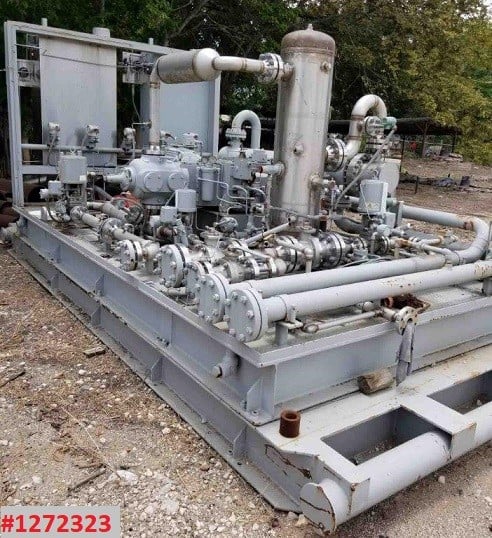 Ariel #JGP-1, reciprocating compressor, 55 ICFM @ 865 psi, 4.75 x 3, 85 HP, CO2, Stainless Steel - Image 2
