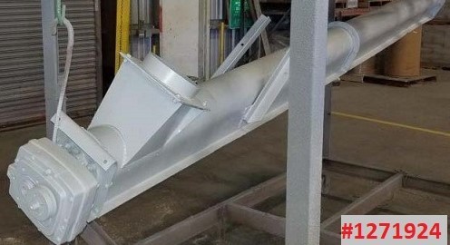 6" diameter x 12' long, screw conveyor, Carbon Steel, 1-screw, inclined 8' H - Image 4