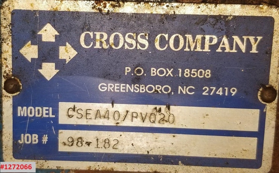 1" Vickers-Cross #CSEA40/PVQ20, gear pump, 20 GPM, 3600 psi, Carbon Steel, 10 HP - Image 8