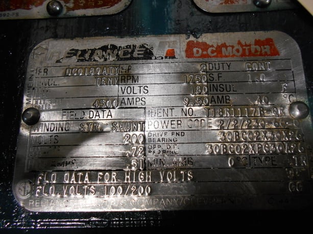 2 HP 1800 RPM Reliance, Frame 1810ATCY, TENV, new, 180 VA, 200 VF - Image 10