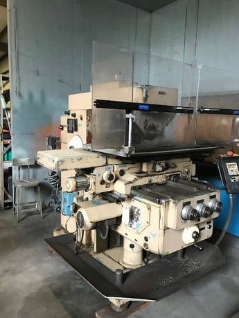 Heckert #FW-315, horizontal mill, #50, 28-1400 RPM, automatic cycle, R &F, DRP - Image 1