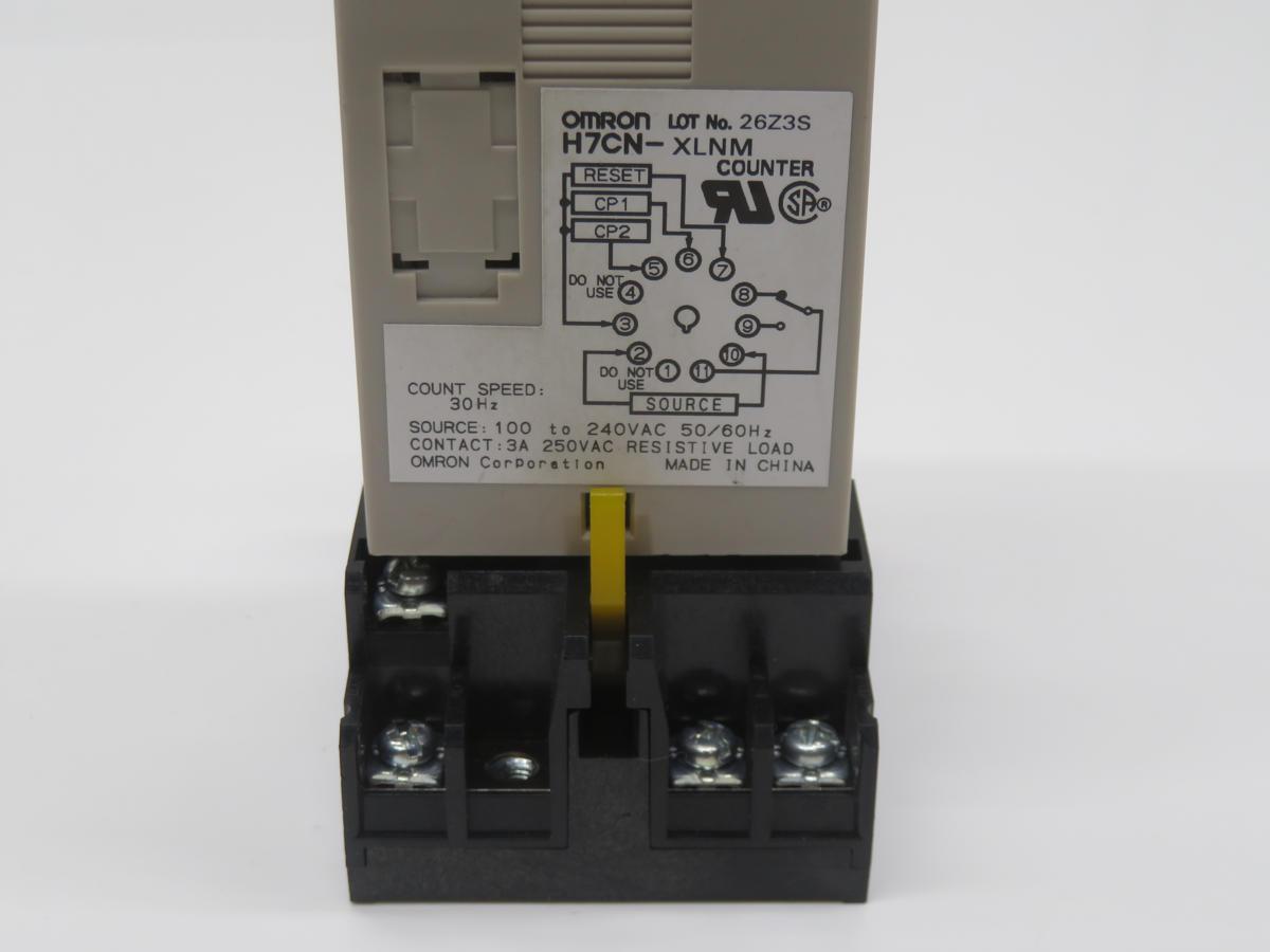 Omron #H7CN-XLNM, digital counter, 1/16 DIN, 4 digit LED display - Image 4