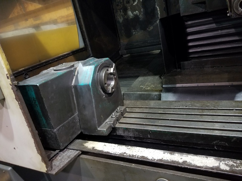 Schneeberger #750 Corvus, 5-Axis, Fanuc 160M, 12" x 60" T-slot table, 1998 - Image 3