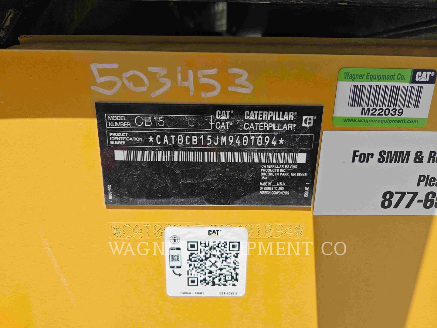 Caterpillar CB15, Compactor, 443 hours, S/N: M9401094, 2023 - Image 6