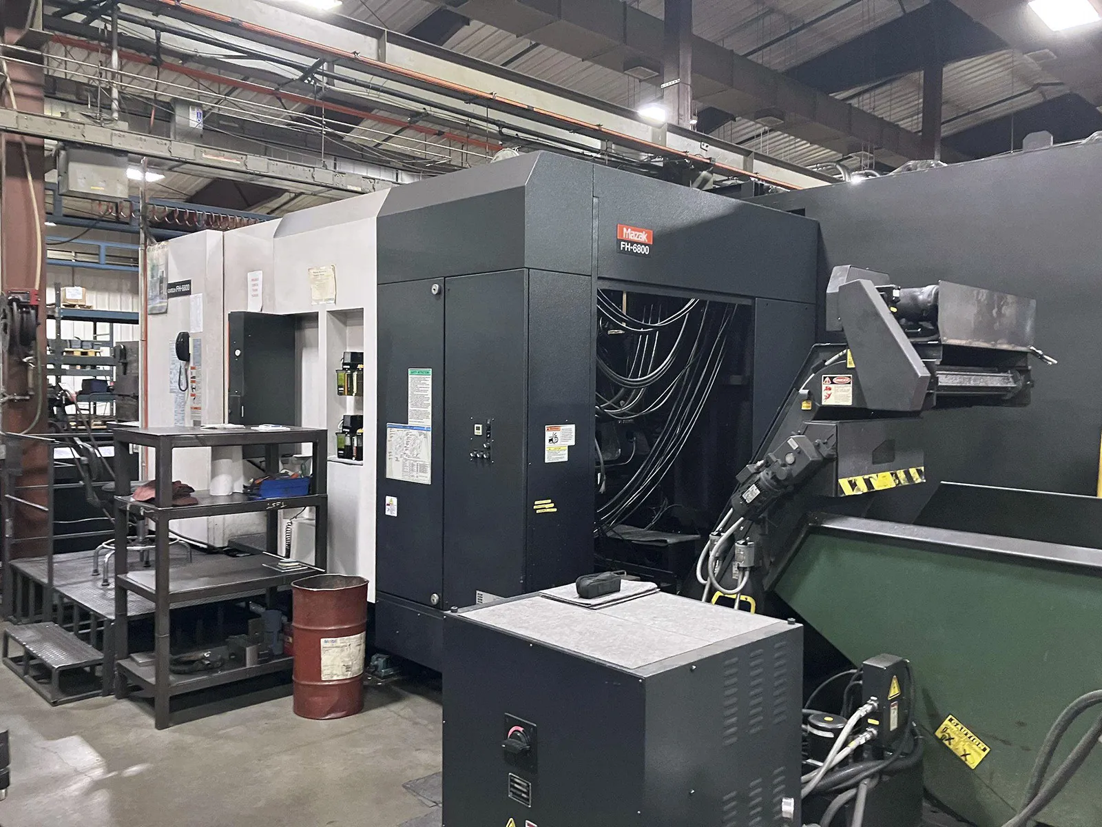 Mazak #6800, CNC horizontal machining center cell, (2) machines w/ Palletech system, 41.3" X, 35.4" Y, 38.5" - Image 7