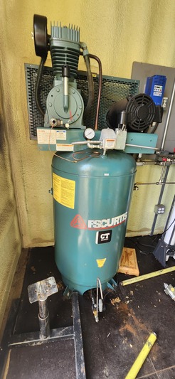 200 psig, CEG #CT-55, reciprocating instrument air compressor package, FS Curtis CT-55 compressor, 50 HP WEG - Image 7