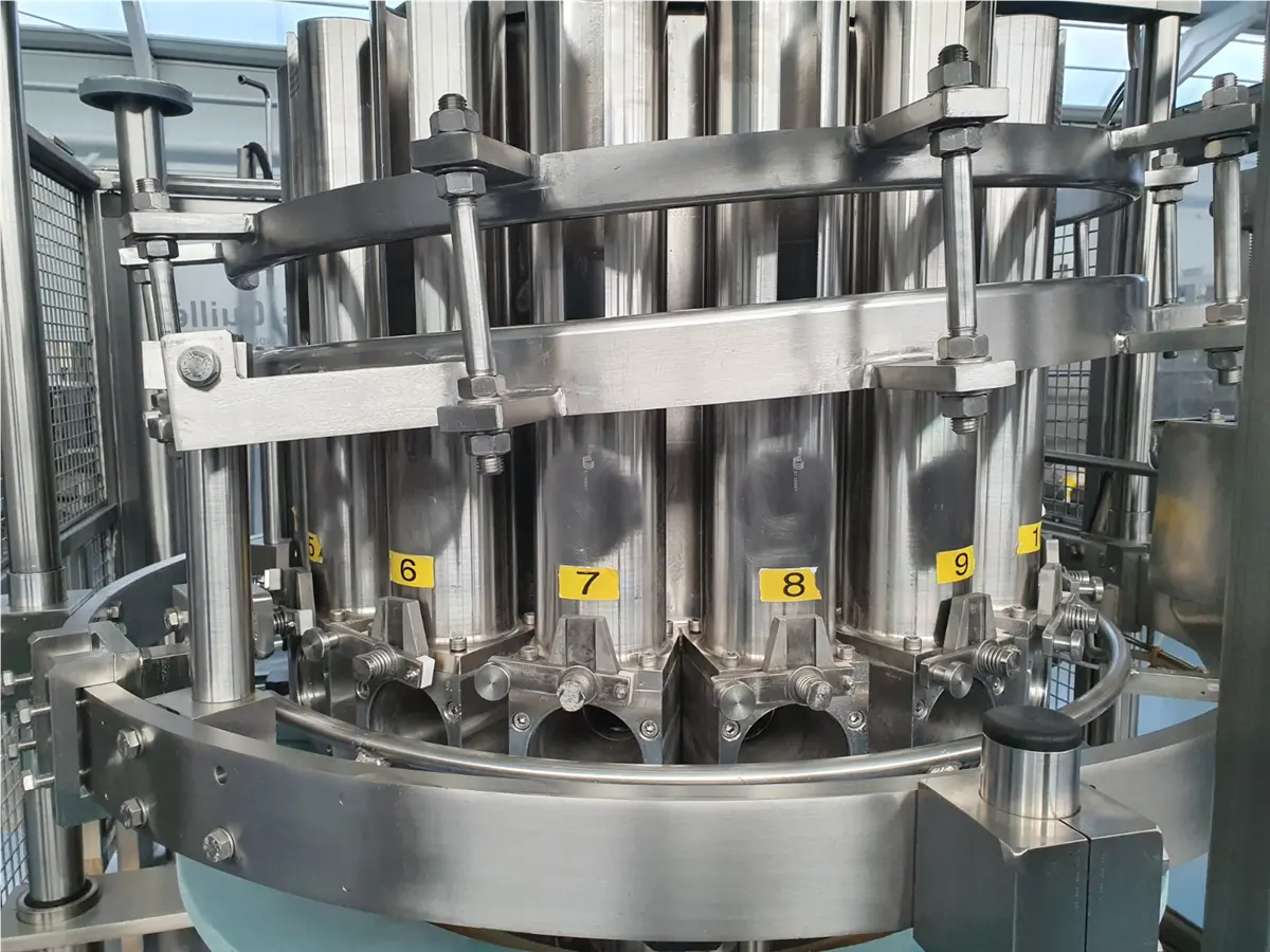 Sima #PFPL-16, 16-piston filler, 1 kg max. fill, 1-15/16" - 3-7/8" container diameter, no can / no fill - Image 2
