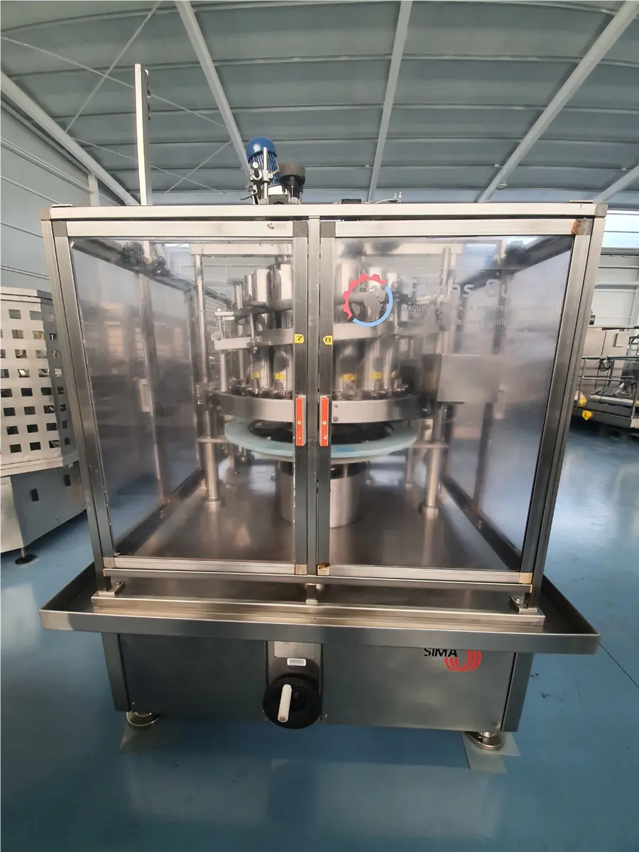 Sima #PFPL-16, 16-piston filler, 1 kg max. fill, 1-15/16" - 3-7/8" container diameter, no can / no fill - Image 3