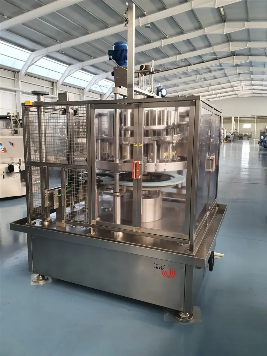 Sima #PFPL-16, 16-piston filler, 1 kg max. fill, 1-15/16" - 3-7/8" container diameter, no can / no fill - Image 4