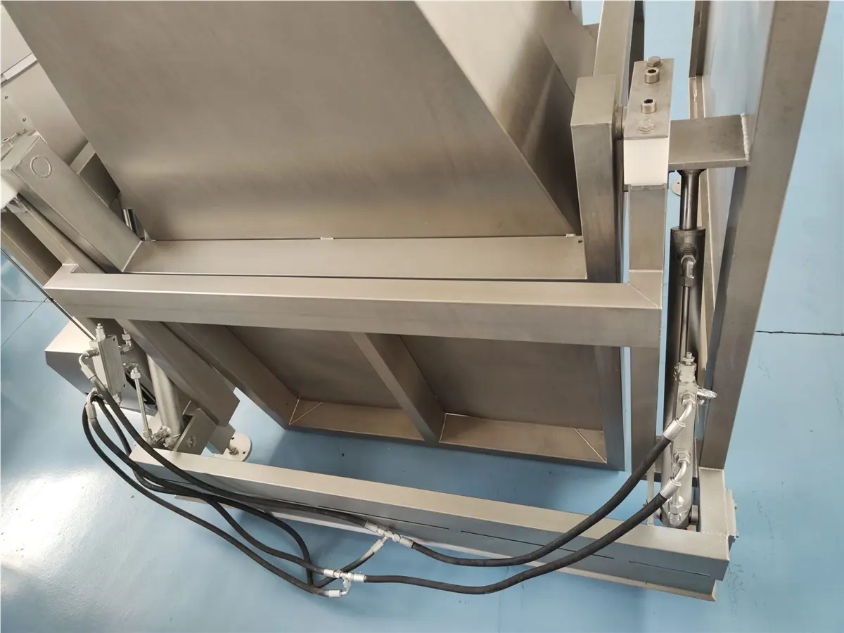 CTS, Stainless Steel hydraulic bin dumper, pallet tipper, hydraulic pump, double hydraulic cylinder, control - Image 7