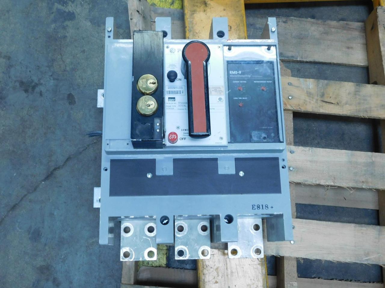 2000 Amp, General Electric #TP2020SS, RMS-9 insulated case circuit breaker, 3 Pole, 600 Volts AC, LSI-G, 65 - Image 3