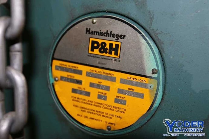 2 Ton, P & h, chain hoist, #68722 - Image 4