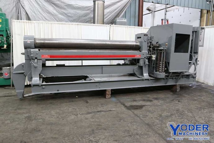 10' x 1/2" Bertsch #11, initial plate bending roll, air drop end, lube system, #69138 - Image 2