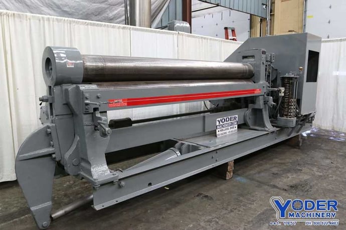 10' x 1/2" Bertsch #11, initial plate bending roll, air drop end, lube system, #69138 - Image 4