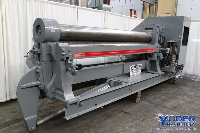 10' x 1/2" Bertsch #11, initial plate bending roll, air drop end, lube system, #69138 - Image 5