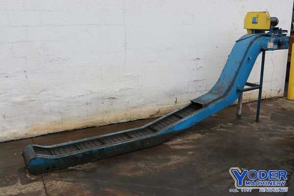 10" wide x 5' long, Mayfran Chiptote power conveyor, 54" dump height, #69313 - Image 1
